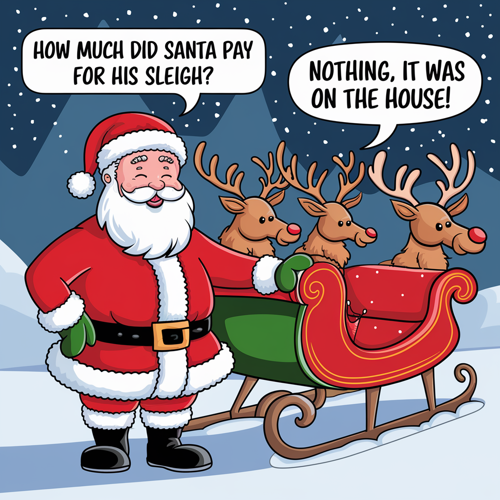 How much did Santa pay for his sleigh?